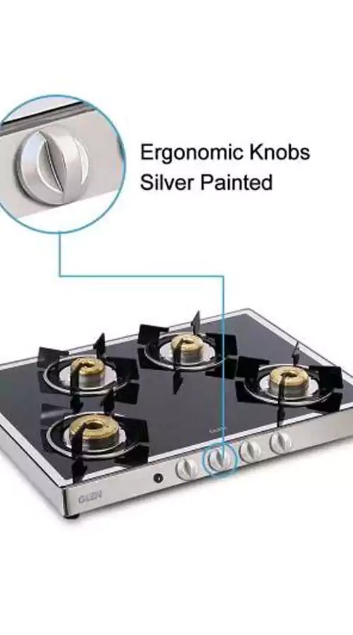 Buy Glen Gas Stove 4 Burner GL 1048 GT BB Mirror Online From