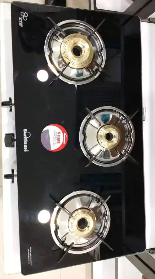 Buy Sunflame Gas Stove 3 Burner GT Prime 3B BK Black Online From Lotus