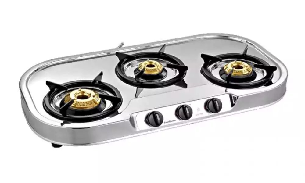 Buy Sunflame Gas Stove Spectra 3 Burner SS Stainless Steel Online From