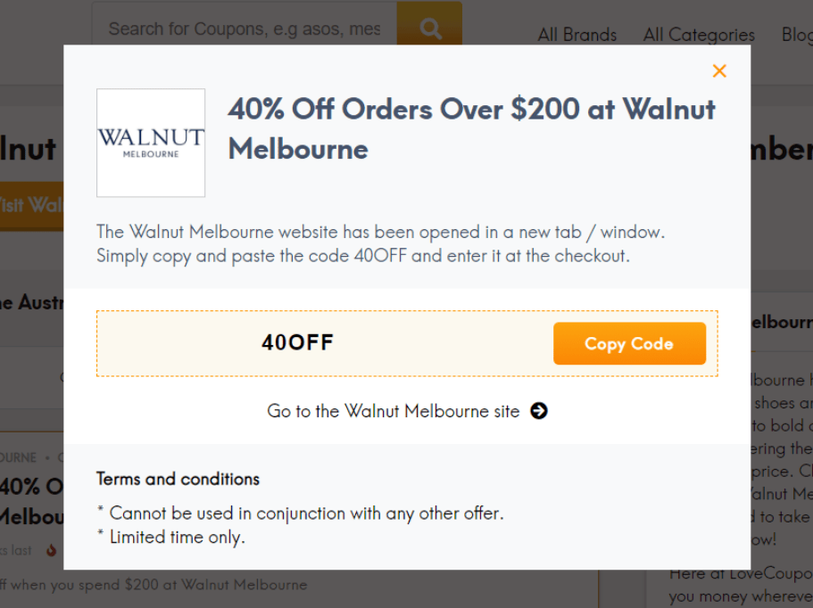Verified 20 Off Walnut Melbourne Coupon and Promo Codes