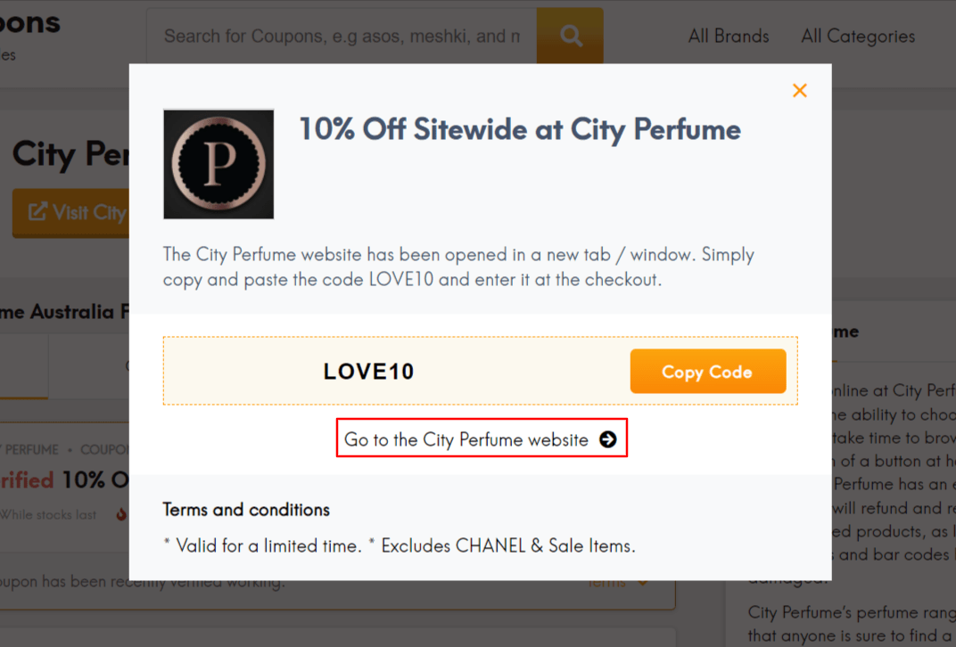 20 off City Perfume Discount Code & Promo Codes