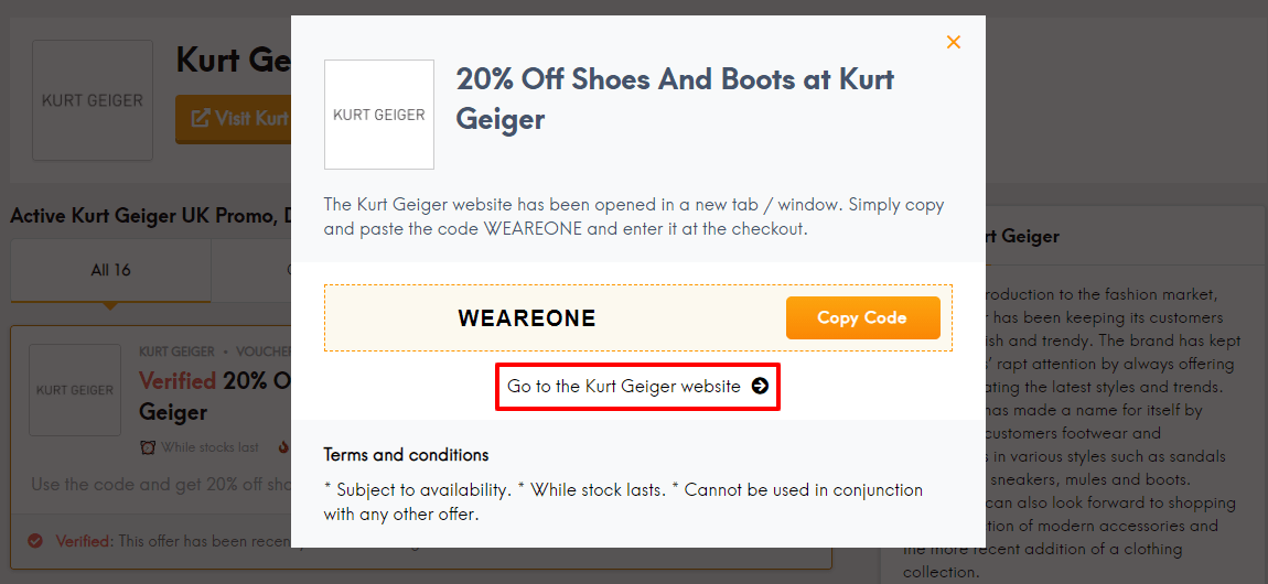 Kurt Geiger Discount Code & Promo Codes October 2024