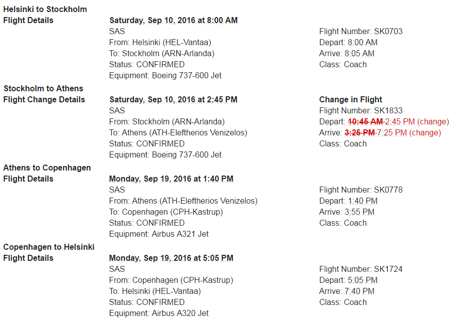 READER COMMENT Expedia & SAS Flight Change Nightmare LoyaltyLobby