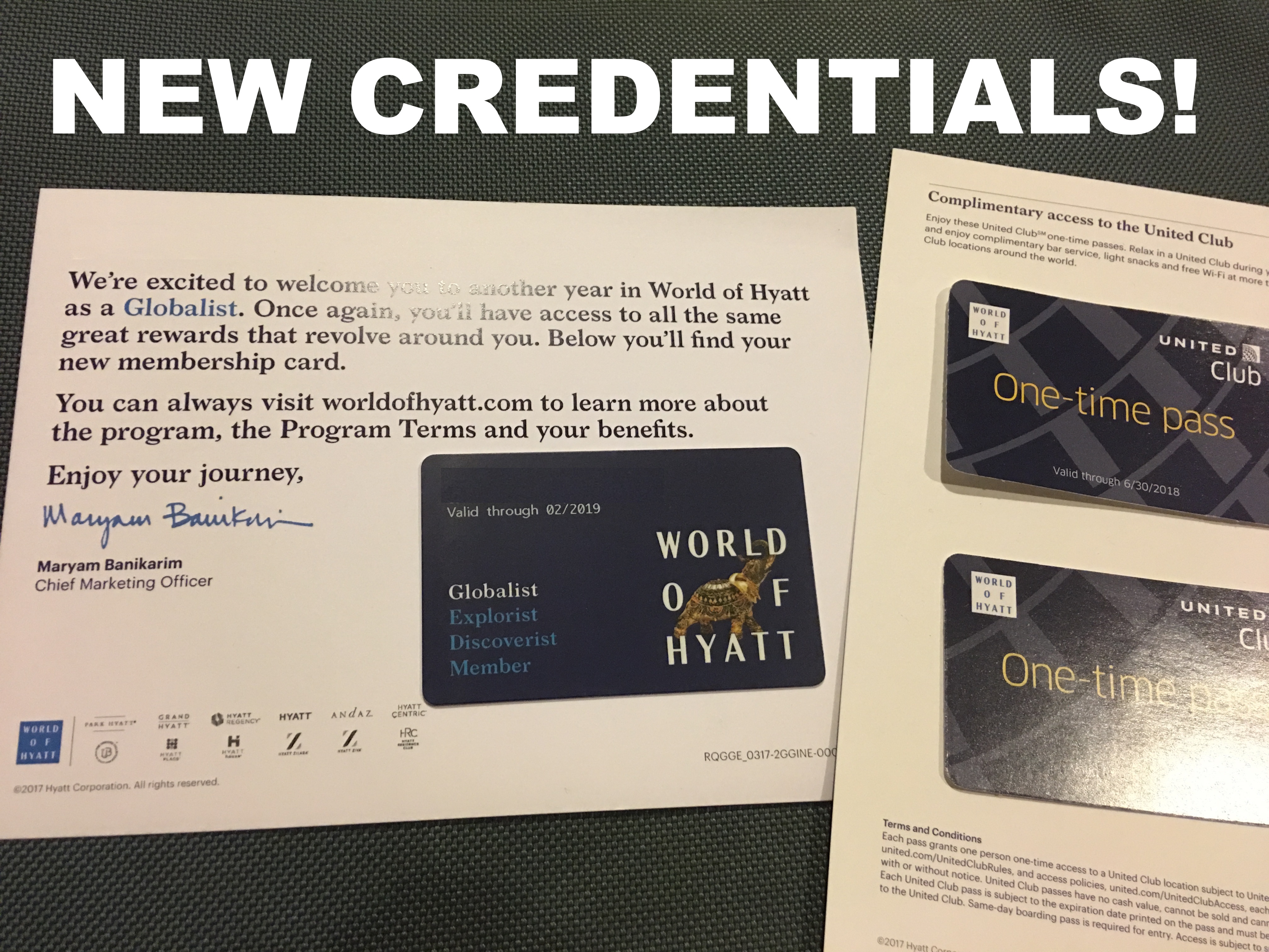 New World Of Hyatt Membership Cards Are In The Mail, Globalists Watch