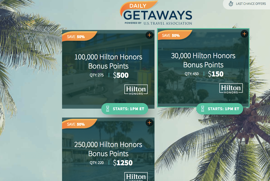U.S. Daily Getaways This Week Hilton Honors, Wyndham Rewards, Omni
