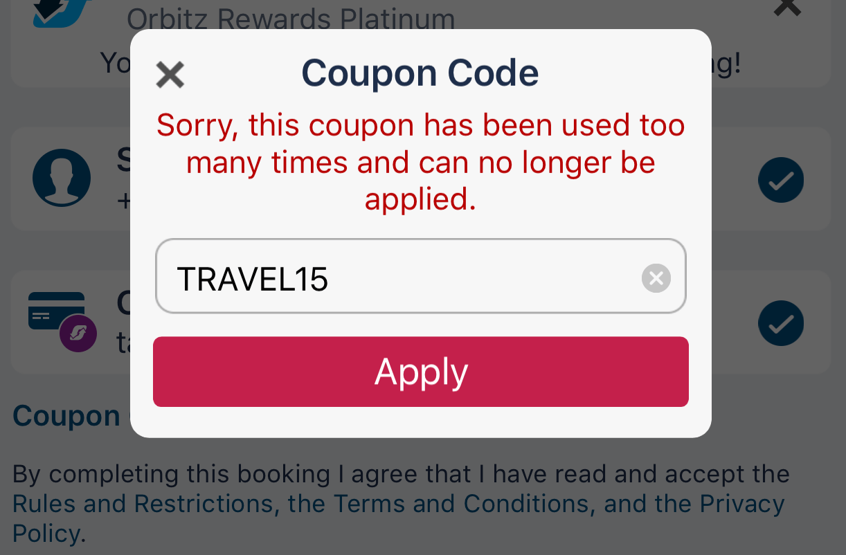 Orbitz Hotel Discount Codes Are Now Limited To Two Bookings Per Account