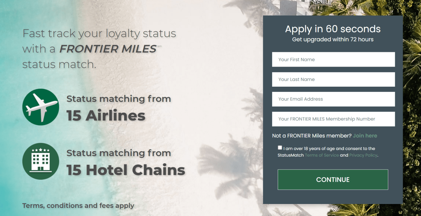 Frontier Miles Elite Status Match Through December 31, 2021 LoyaltyLobby