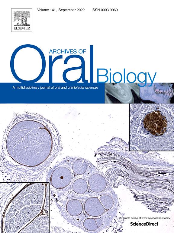 Archives of Oral Biology_Archives of Oral Biology期刊_Archives of Oral