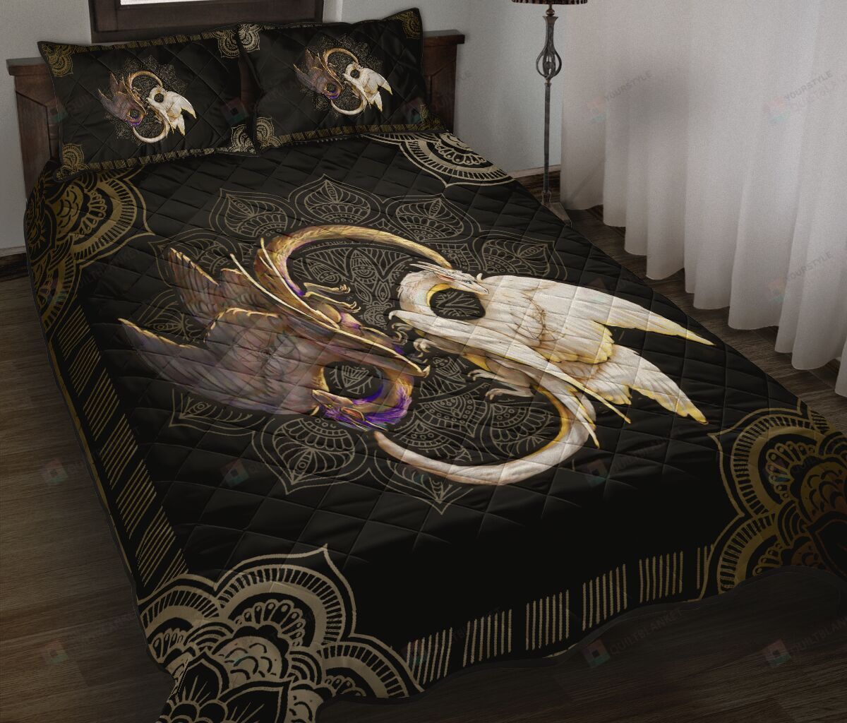 Dragon Couple Quilt Set LuvinGift