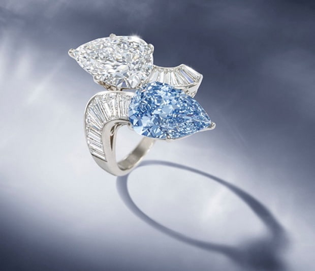 Rare Bvlgari Blue Diamond Ring is up for the grabs