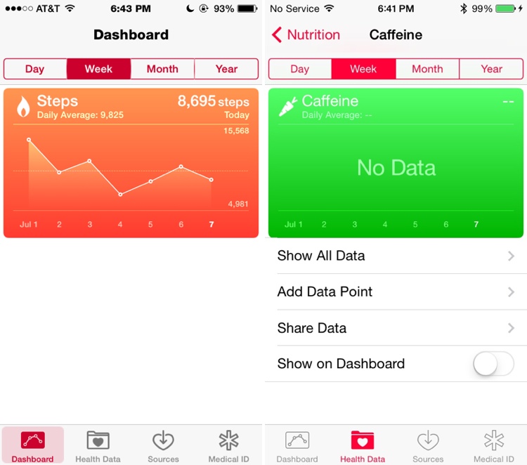 Apple's 'Health' App Gains Ability to Track Steps With M7 Motion