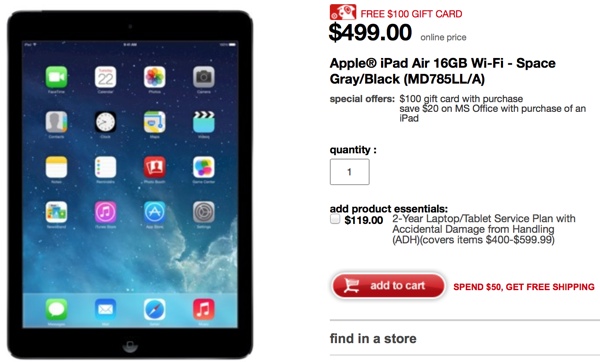 Target Offering Gift Cards Up to 100 With Purchase of iPad, iPhone