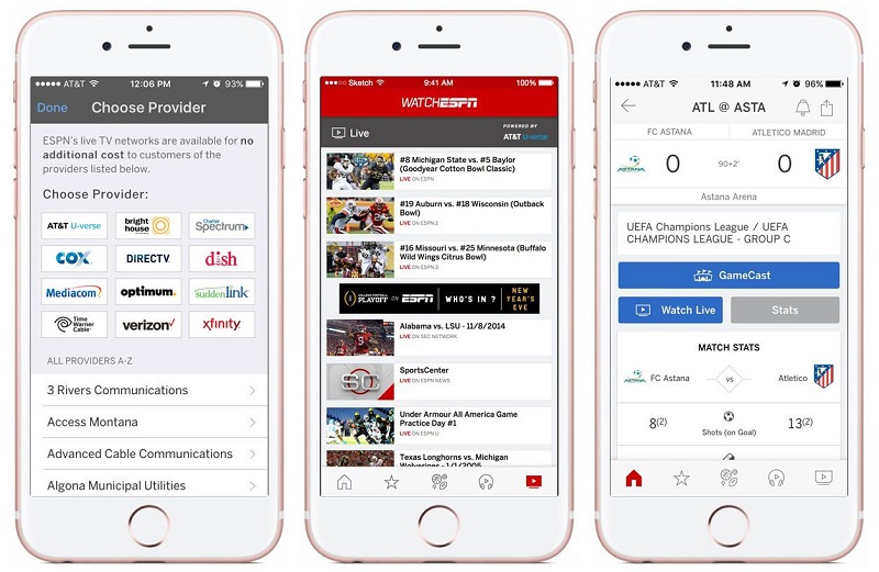 ESPN Brings WatchESPN Live Video Coverage Into Main iOS App Mac Rumors