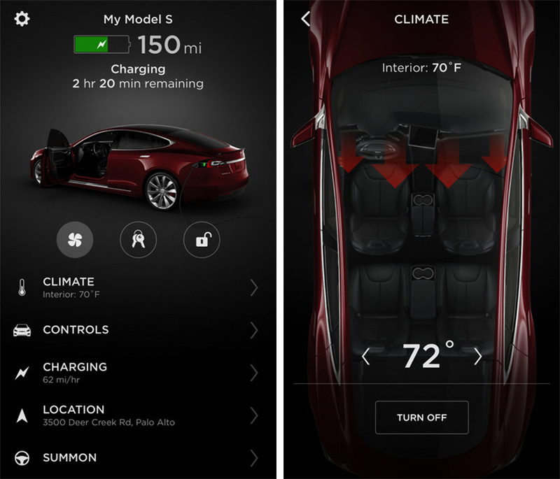 Tesla Releases Completely Redesigned iPhone App With Touch ID Support