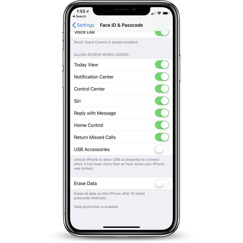 How to Access Controls for USB Restricted Mode in iOS 12 MacRumors