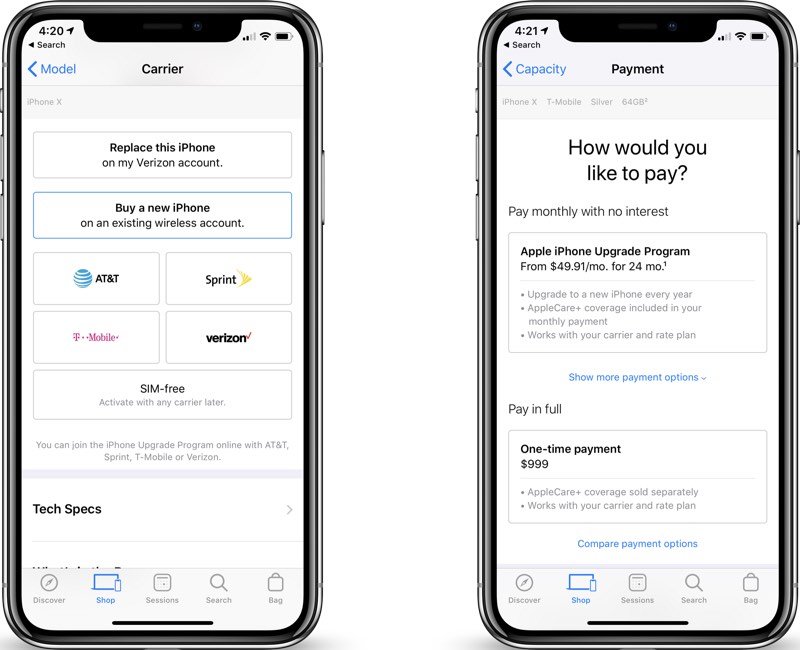TMobile Customers Can Now Enroll in iPhone Upgrade Program Online