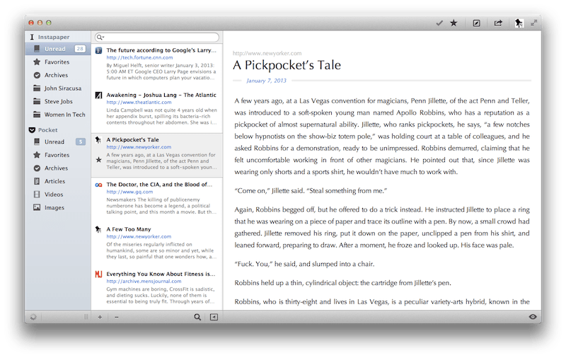 ReadKit Instapaper, Pocket, and Readability Client For OS X MacStories
