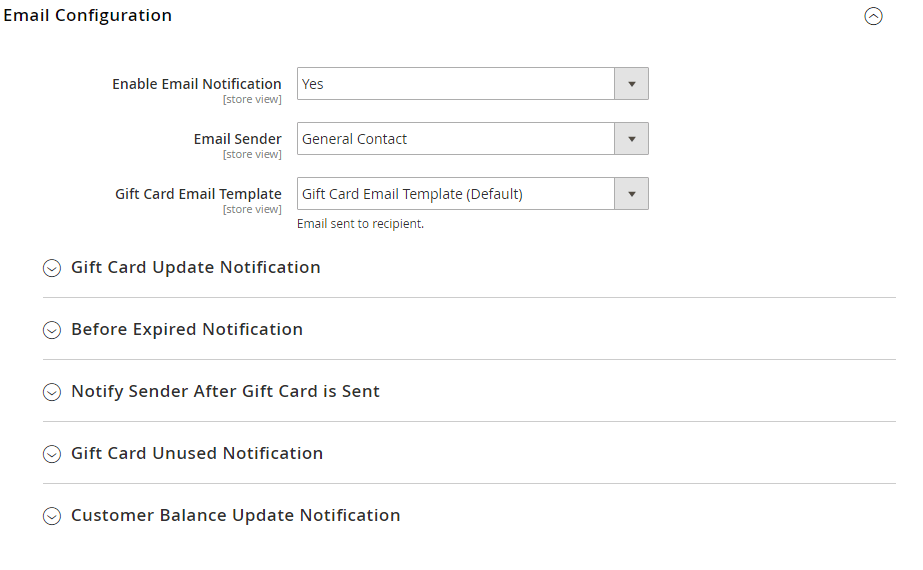 Gift Card Delivery in Magento 2 Mageplaza