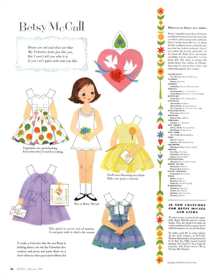 Download and Print Vintage Betsy McCall Paper Dolls - Make: