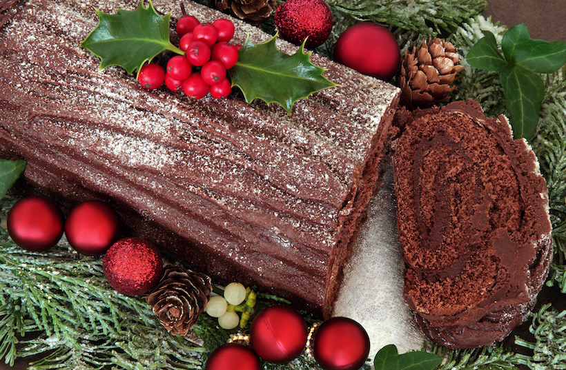 History of the Yule Log Fireplace Staple to Tasty Dessert