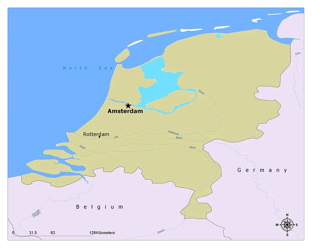 What is the Capital of the Netherlands? Mappr