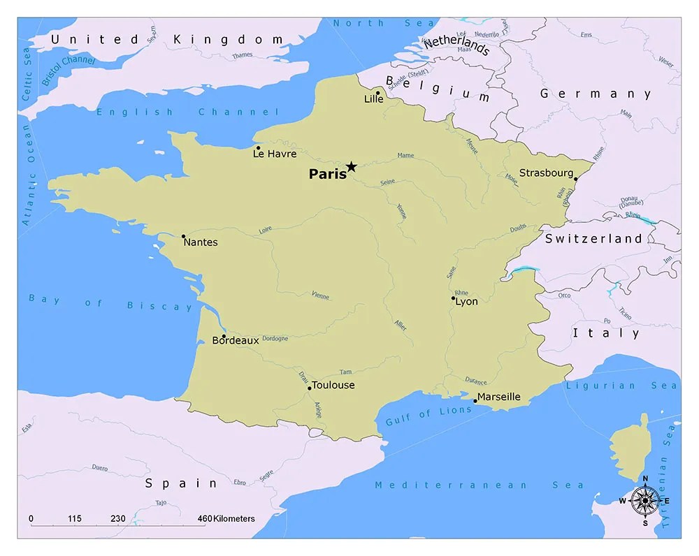 What is the Capital of France? Mappr