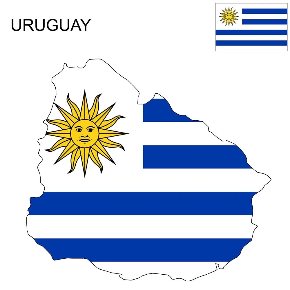 Uruguay Flag Map and Meaning Mappr
