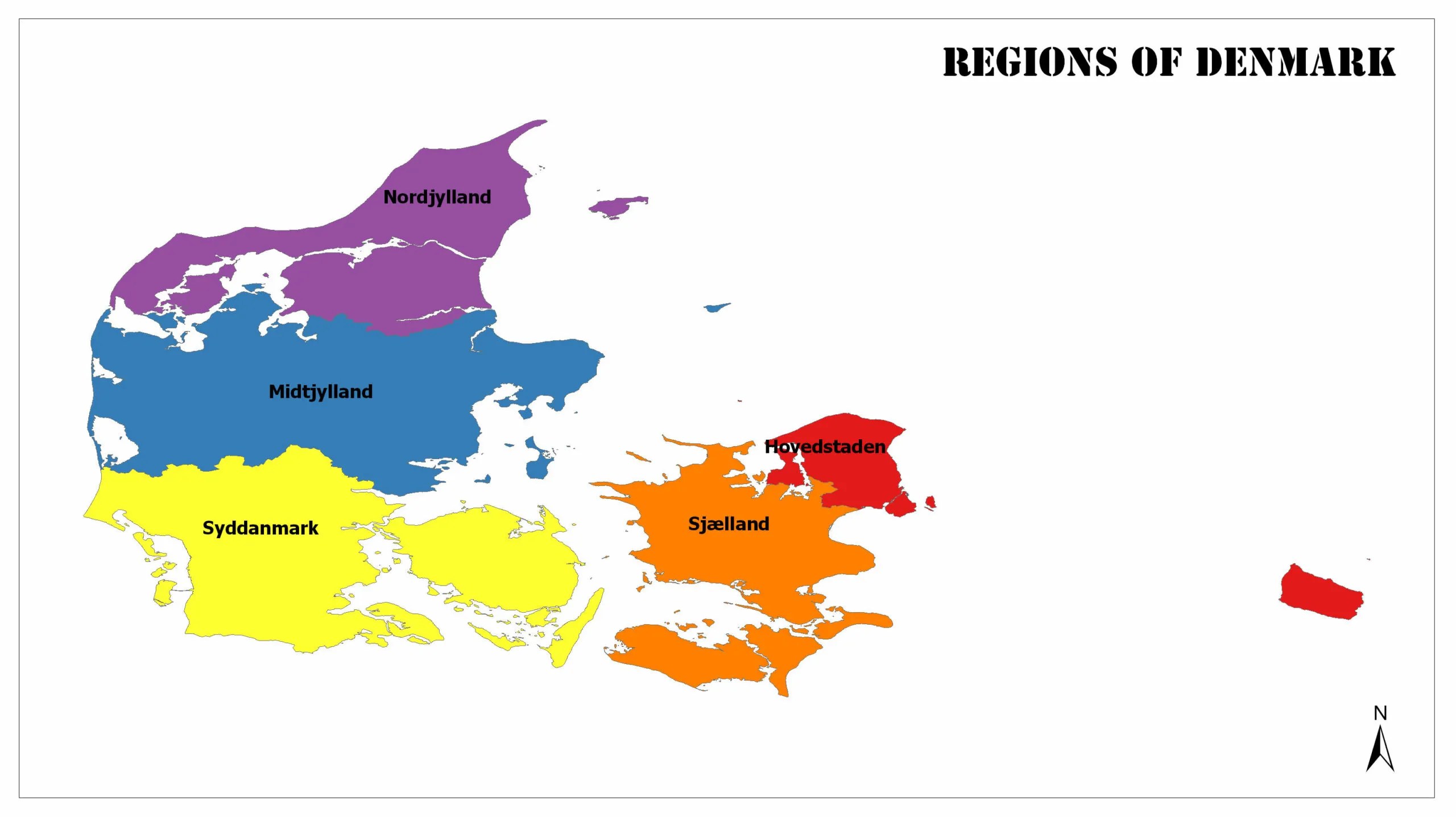 Regions of Denmark Mappr