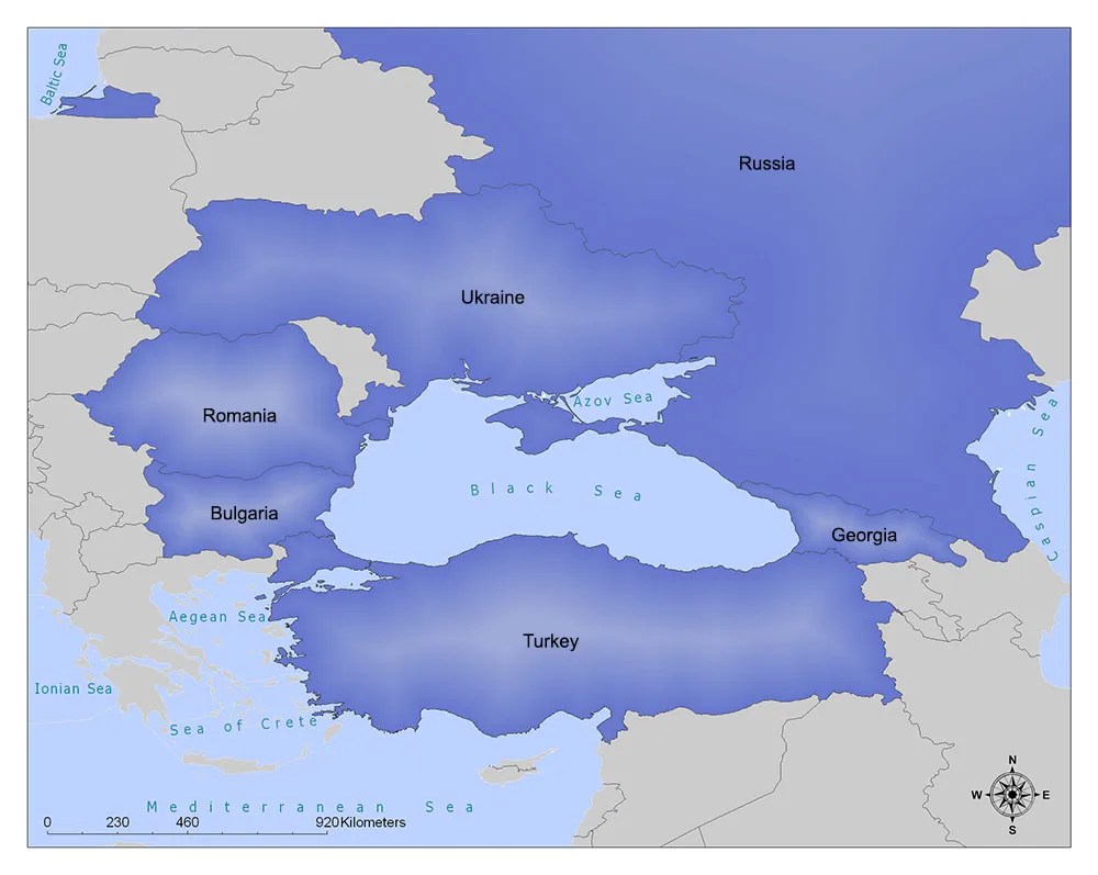 Black Sea Countries/Countries Bordering the Black Sea/Black Sea Map Mappr