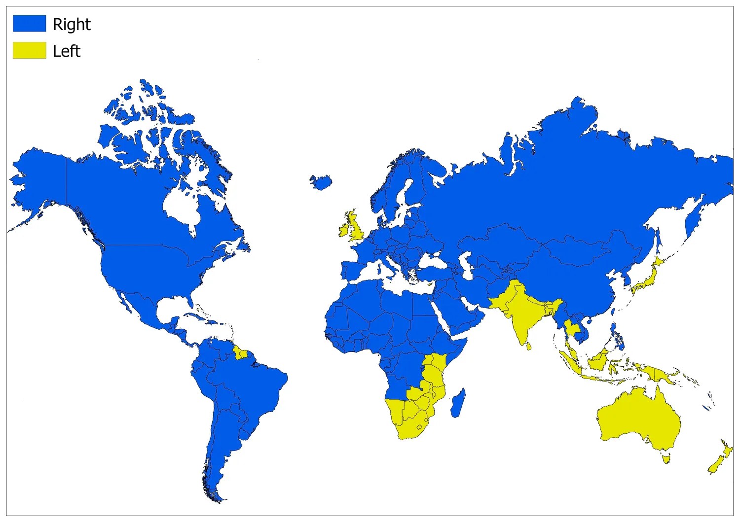 Countries That Have LeftHand Traffic Mappr