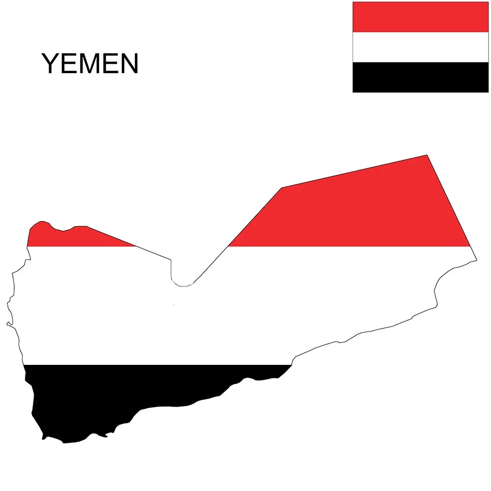 Yemen Flag Map and Meaning Mappr
