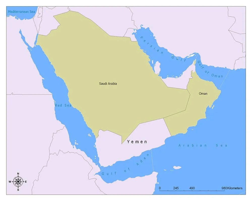 Yemen Flag Map and Meaning Mappr