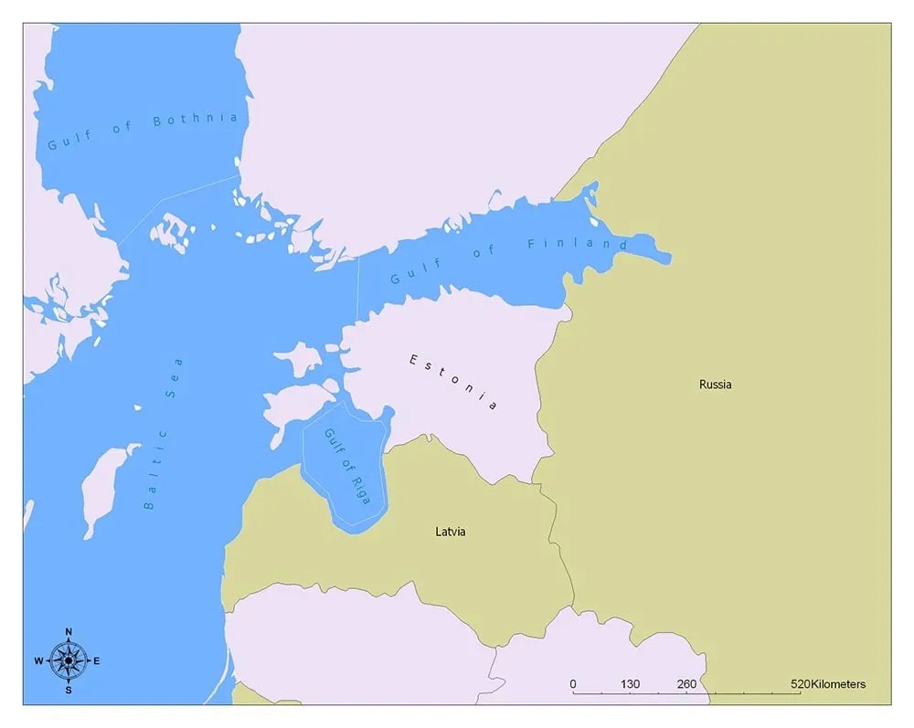 Estonia Flag Map and Meaning Mappr