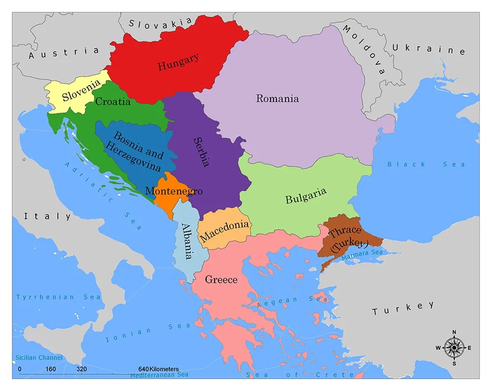 Show Me A Map Of The Balkans Balkan Countries/What Are The Balkan Countries? | Mappr