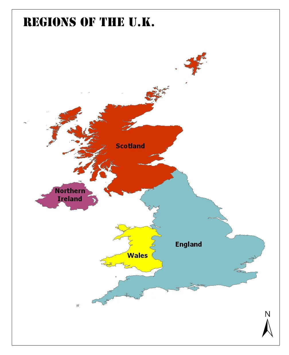 United Kingdom Map, UK Political Map, Country Facts