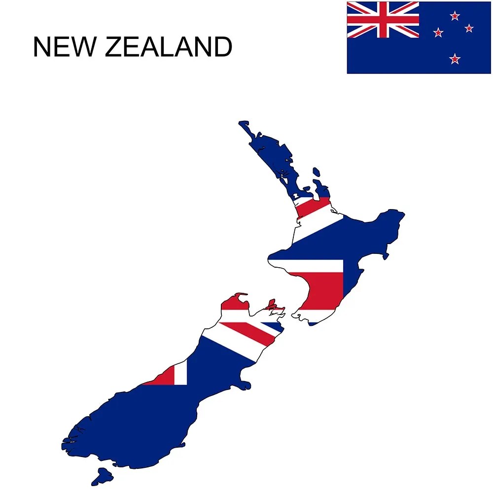 New Zealand Flag Map and Meaning Mappr