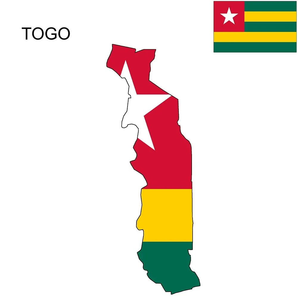 Togo Flag Map and Meaning Mappr
