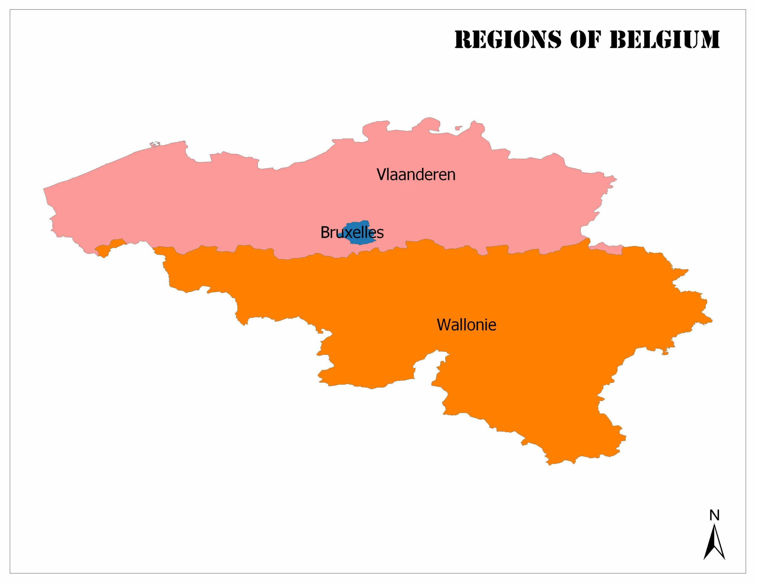 Regions of Belgium Mappr