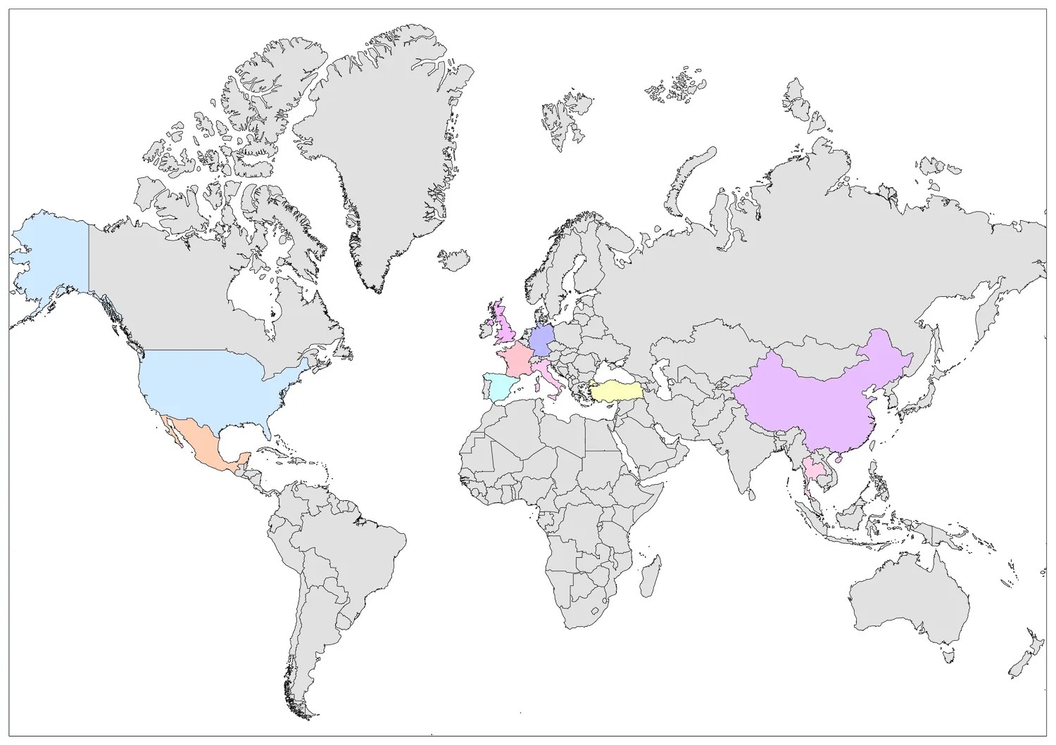 Top 20 Most Visited Countries in the World in 2021 Mappr