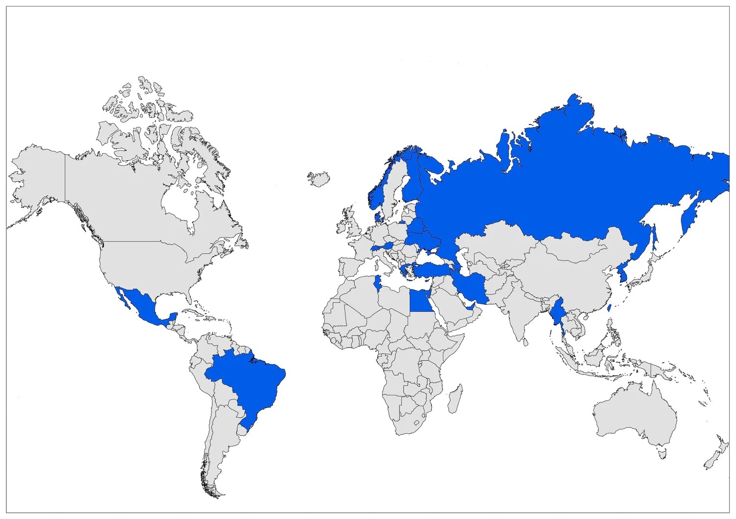 Compulsory Military Service in the World Mappr