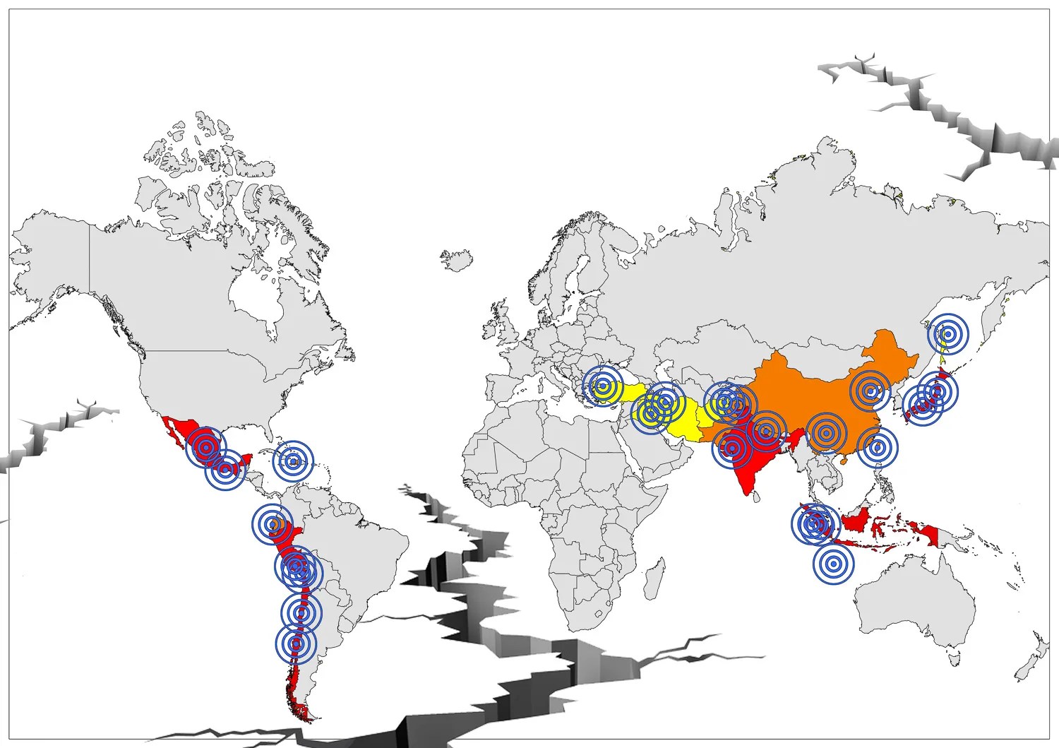 World's Biggest Earthquakes Mappr
