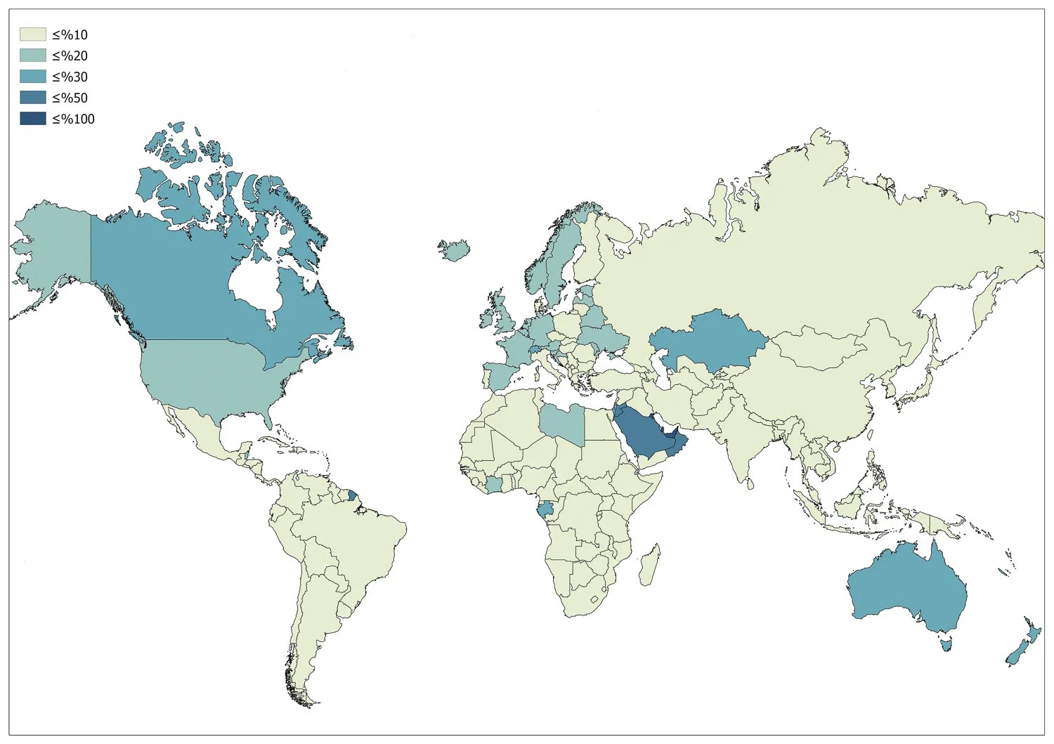 Immigration in the World Mappr