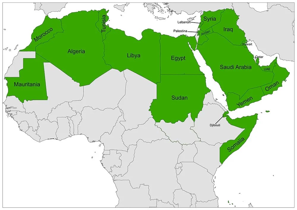 Arab League Members Mappr