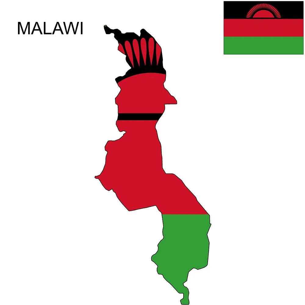 Malawi Flag Map and Meaning Mappr