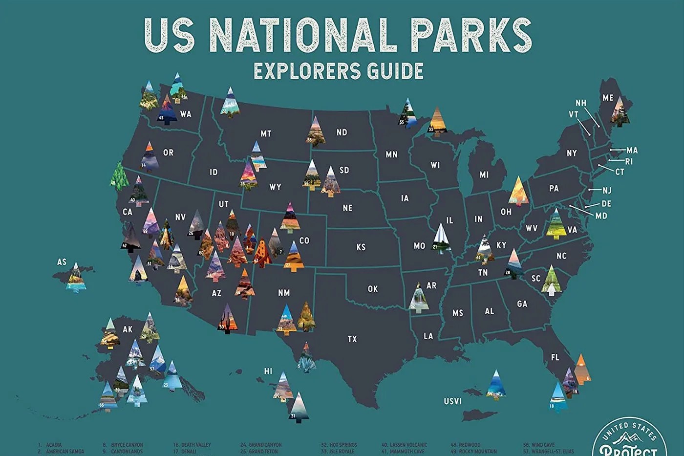 The 10 Best National Parks Scratch Off Maps Mappr
