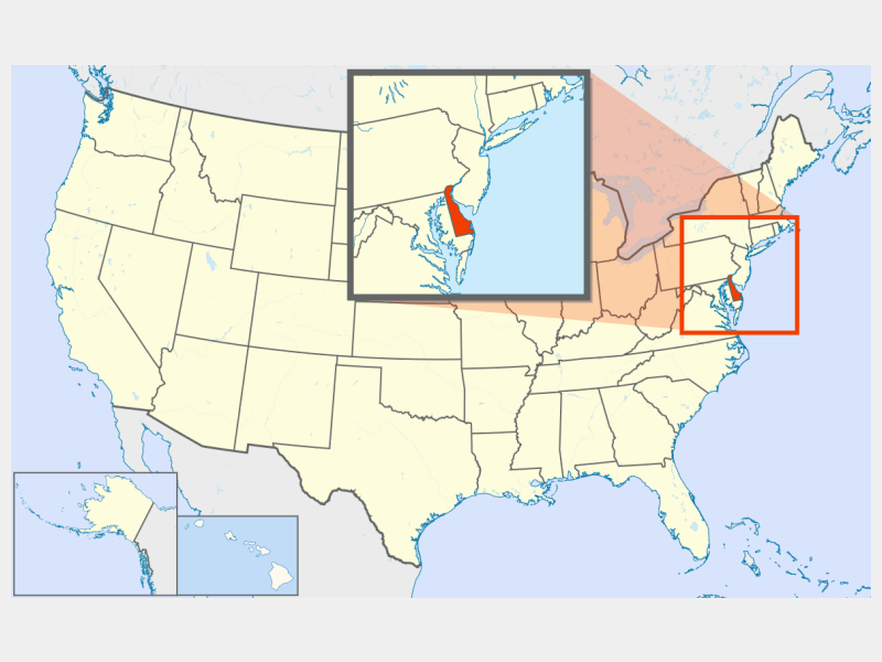 Delaware Geographic Facts & Maps