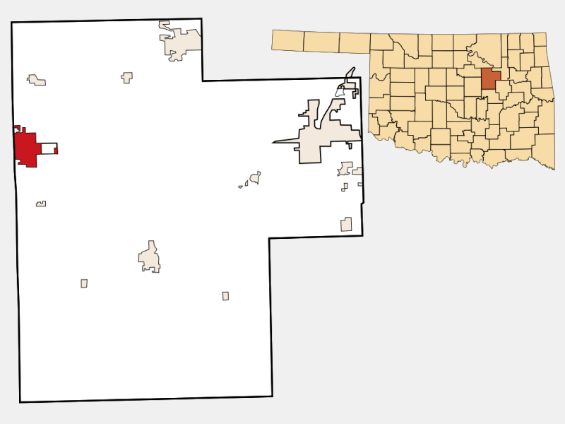 Drumright Locator Map