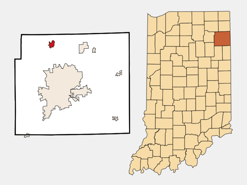 Huntertown, IN Geographic Facts & Maps