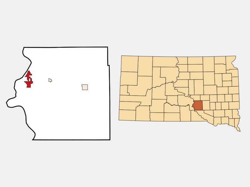 Chamberlain South Dakota Map Chamberlain, SD Geographic Facts & Maps