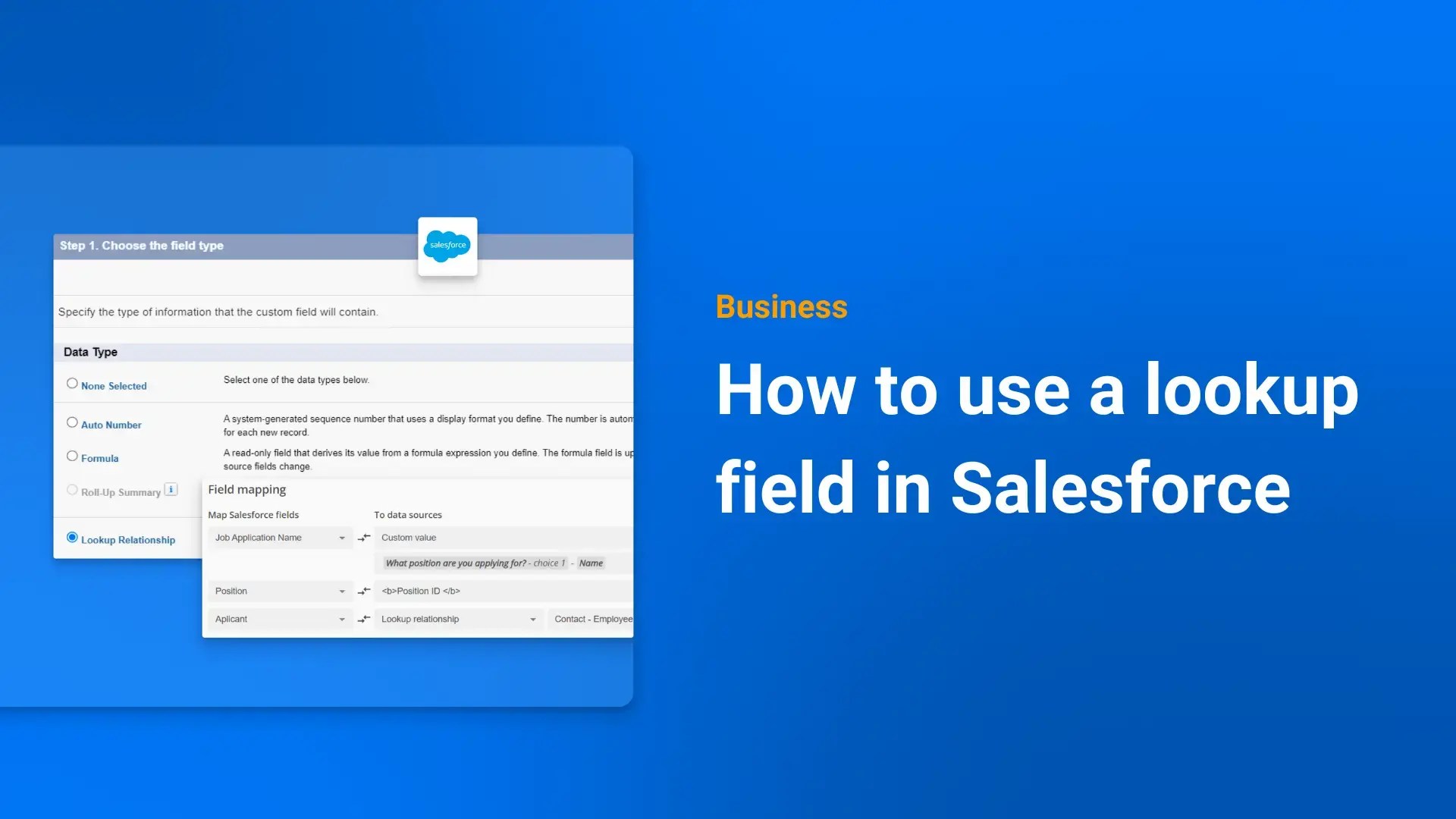 How to use a lookup field in Salesforce 123FormBuilder Blog